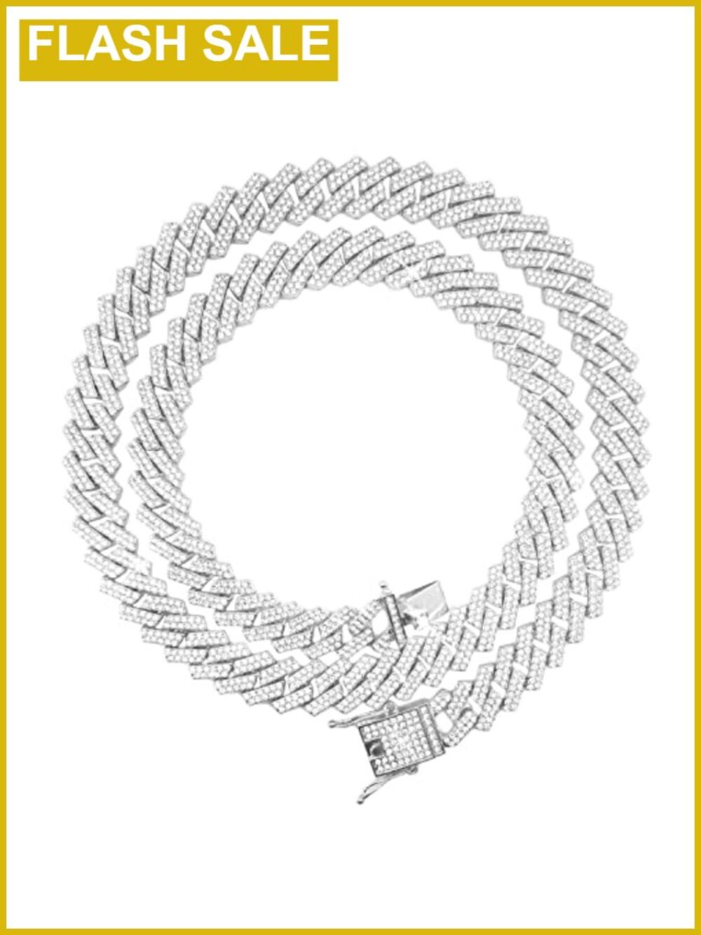 Iced Out Cuban Link Chain Necklace Hip Hop Jewelry Men Women